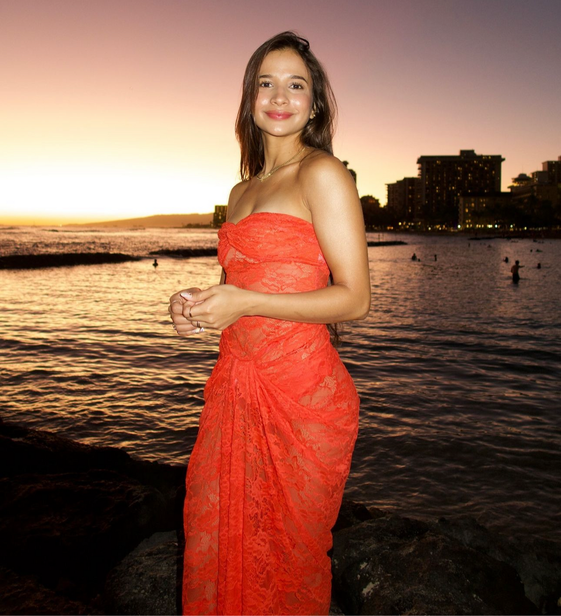 Naomee Lace Maxi Dress