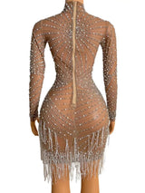 Hailie Crystal Embellished Mini Dress- PRE ORDER