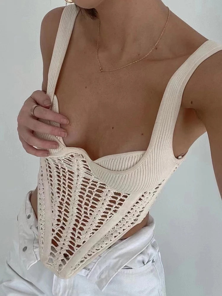 CAMI CROCHET CORSET- PRE ORDER