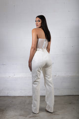 Strapless Pocket Corset - White PRE ORDER